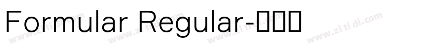 Formular Regular字体转换